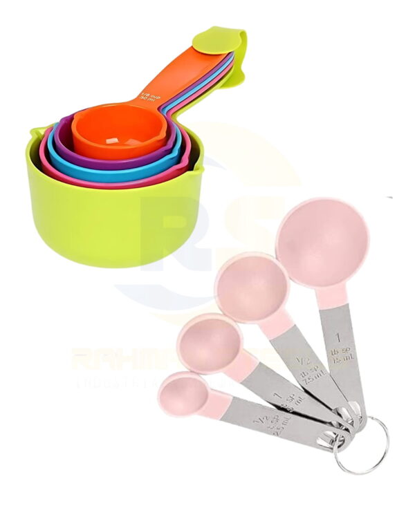 Plastic Measuring Cups & Plastic Measuring Spoons – Steel Handle