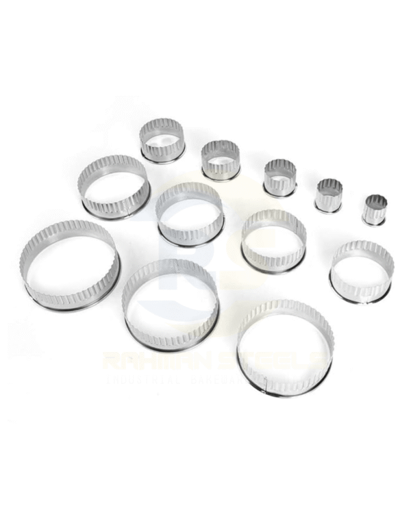 Round Shape Cookie Cutter with Teeth - Single Peace ( Any Size Available )