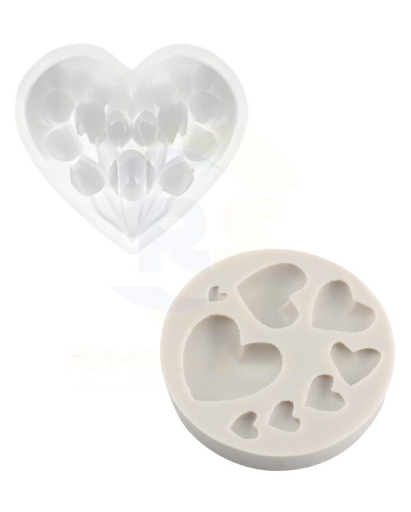 Heart Tulip Bouquet Mould & Heart 3D 8-in-1