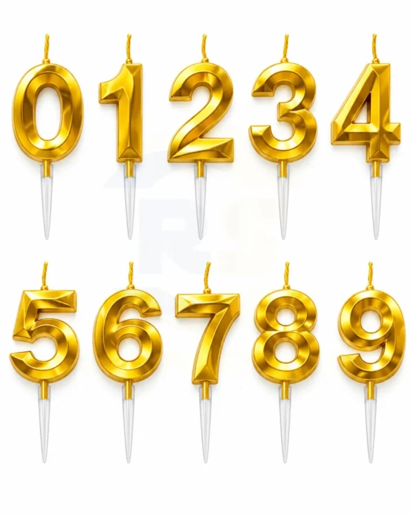 Birthday Number Candles – 0 to 9