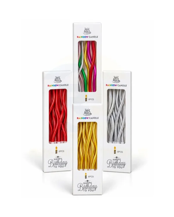 Twisted Candles – Assorted Colours